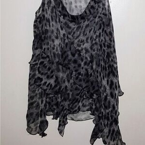 Chic Leopard Print Women's Blouse